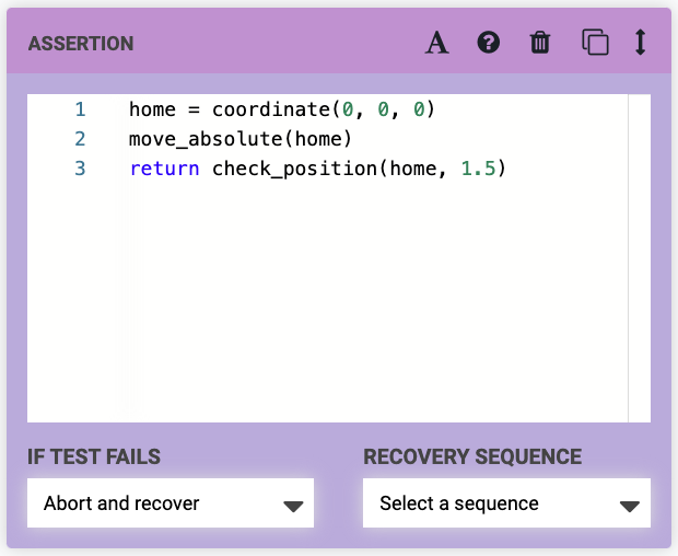assertion command assertion command