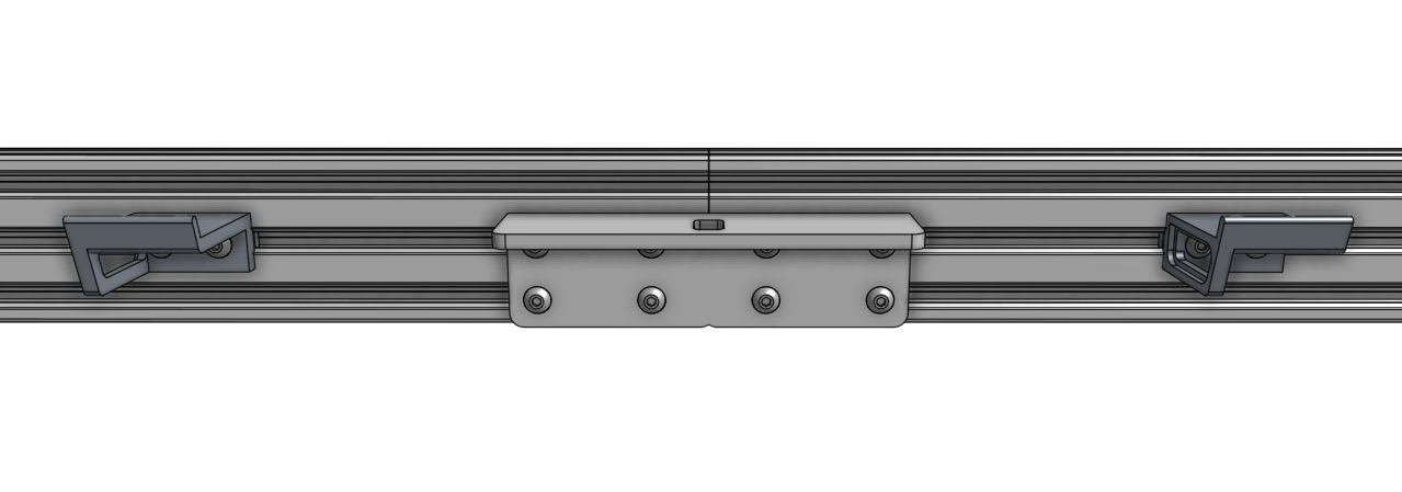 gantry joining bracket mounted