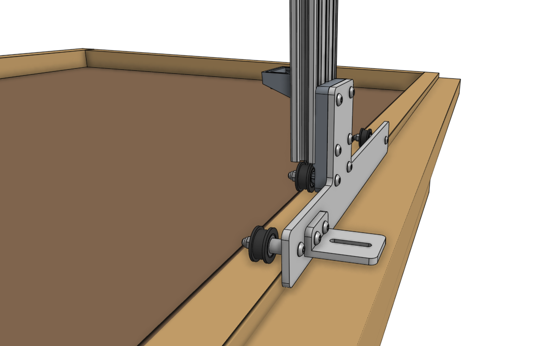gantry wheel plate alignment