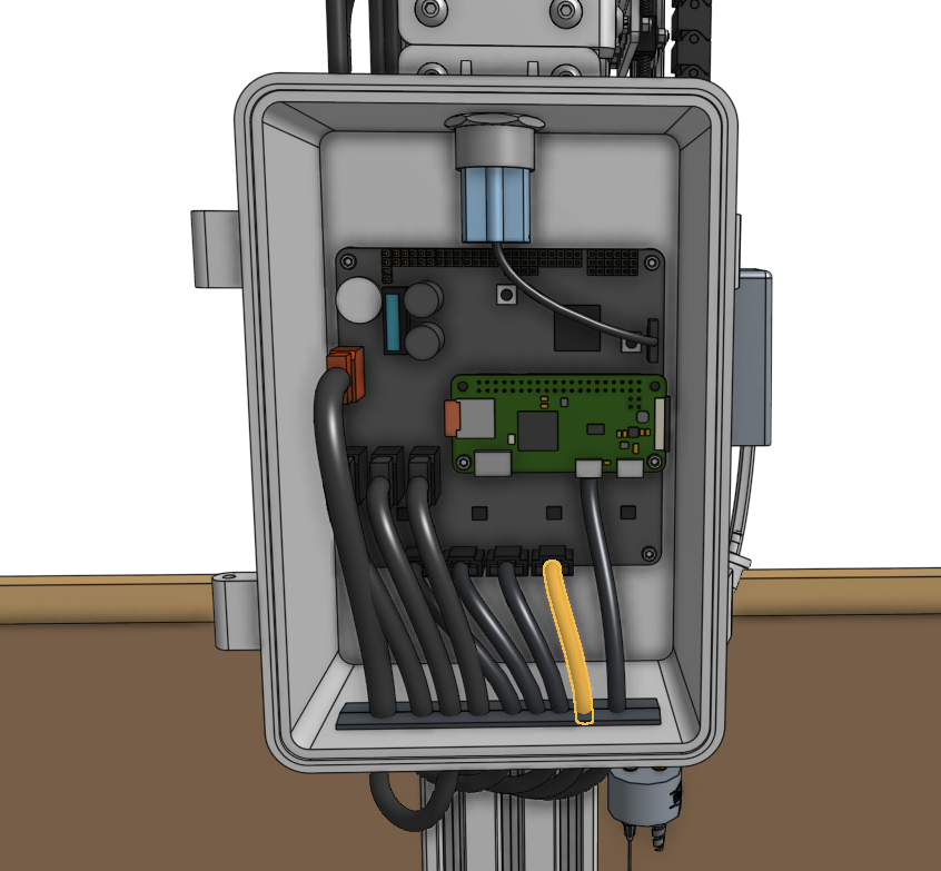 z motor cable highlighted