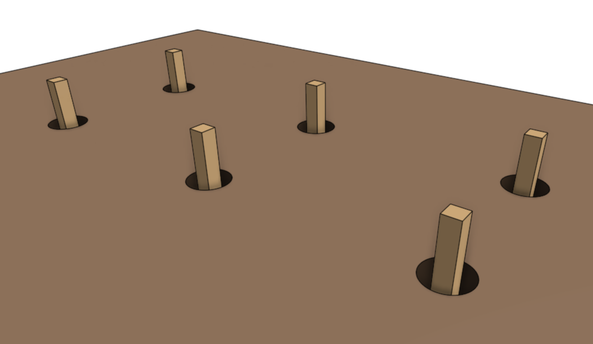 posts positioned express