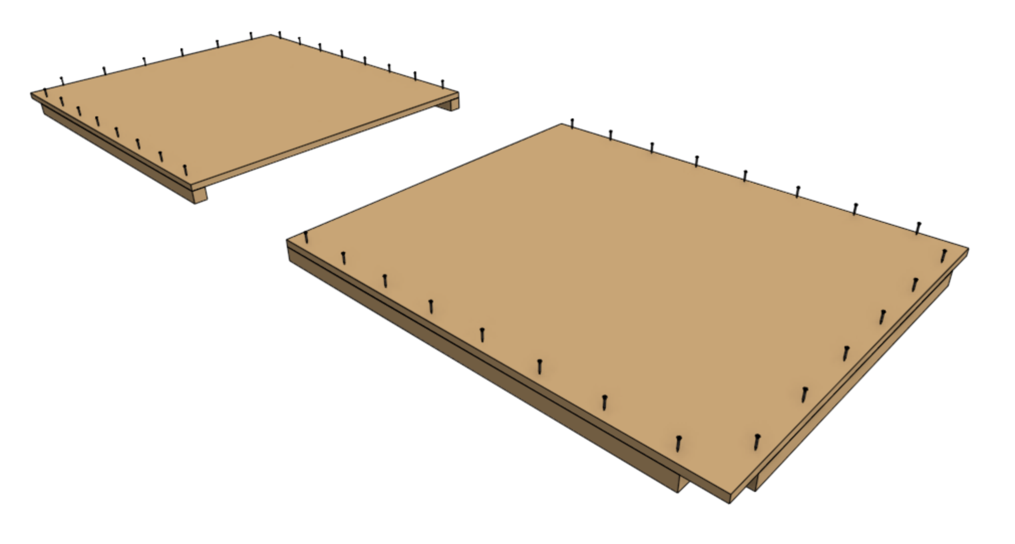 floor panel support screws