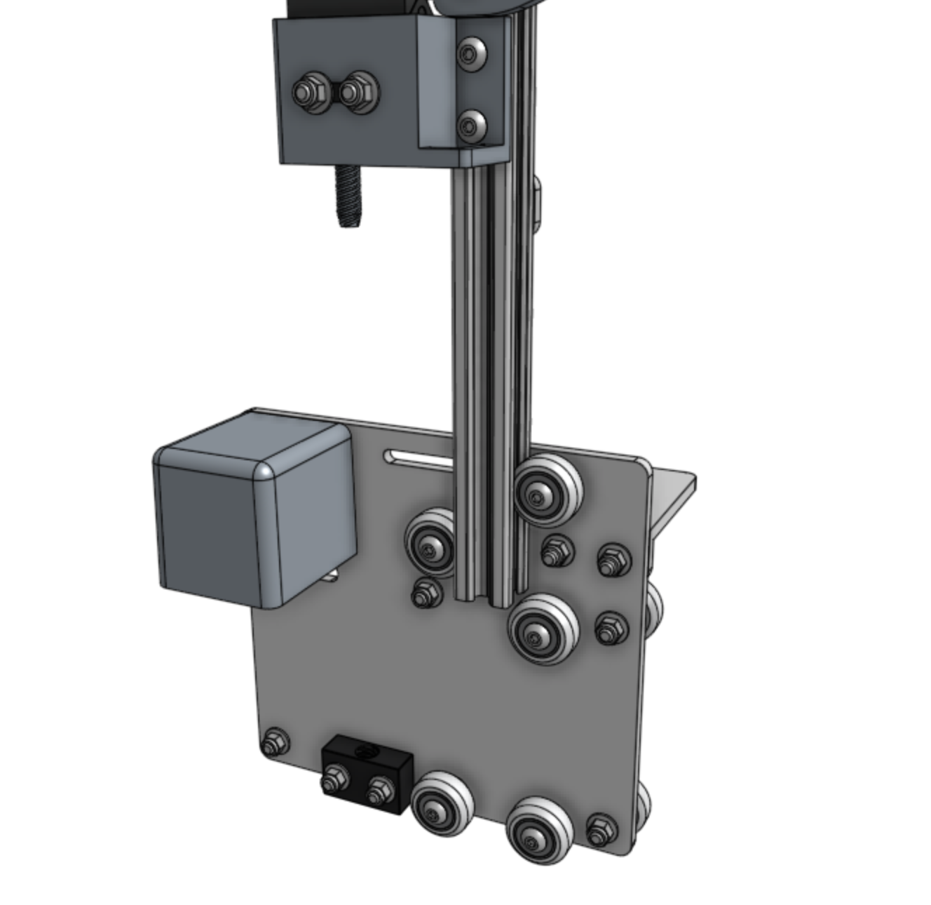 slide z axis into cross slide