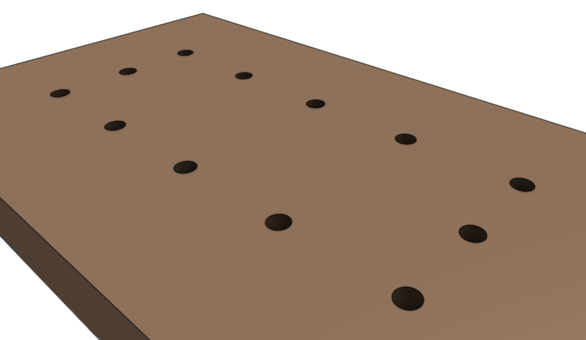 post holes for farmbot express bed