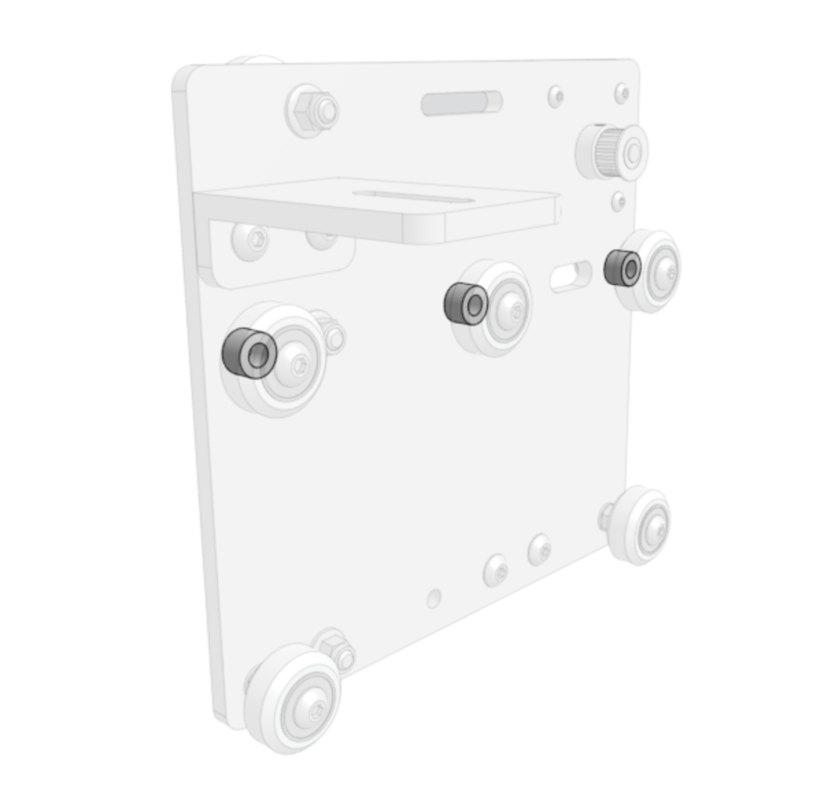 cross slide with y axis normal spacers