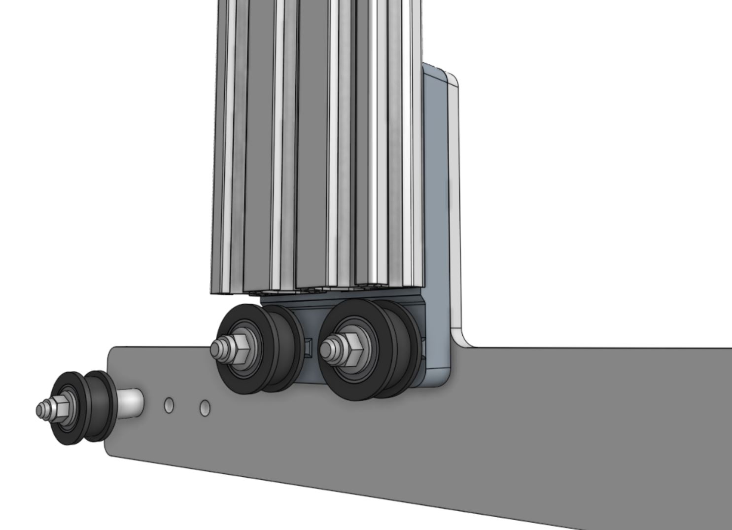 left gantry column attachment