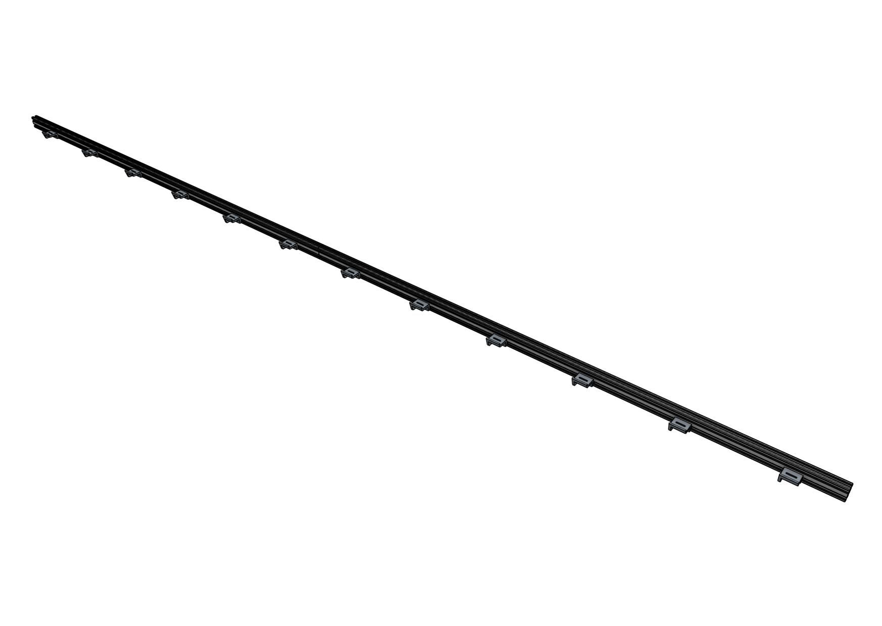 Attach horizontal cable carrier supports Attach horizontal cable carrier supports