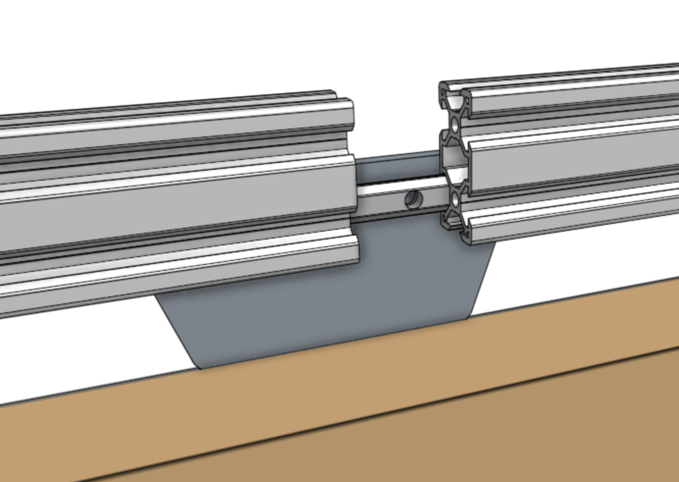 Mount the second track extrusion Mount the second track extrusion