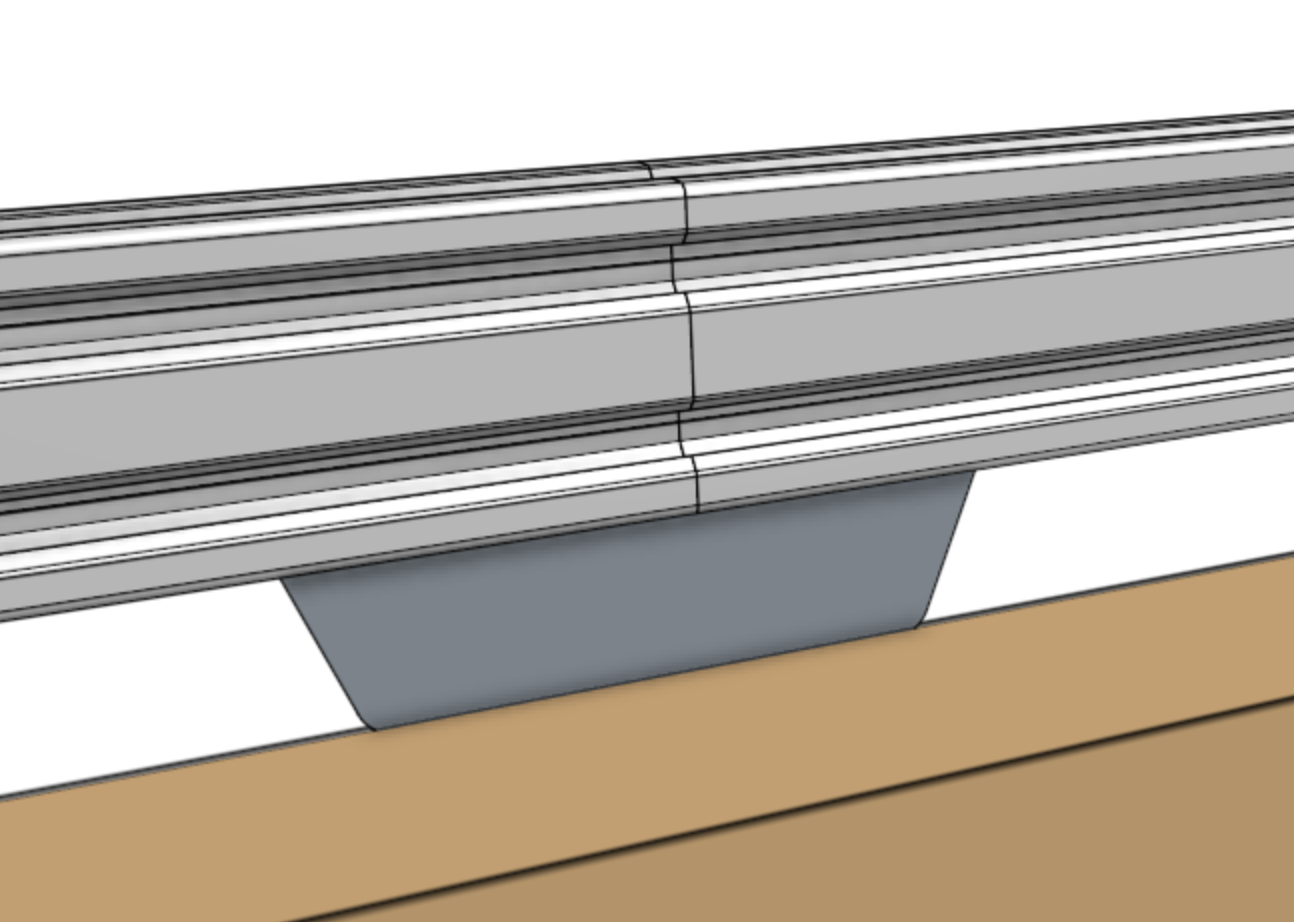 Mount the second track extrusion Mount the second track extrusion