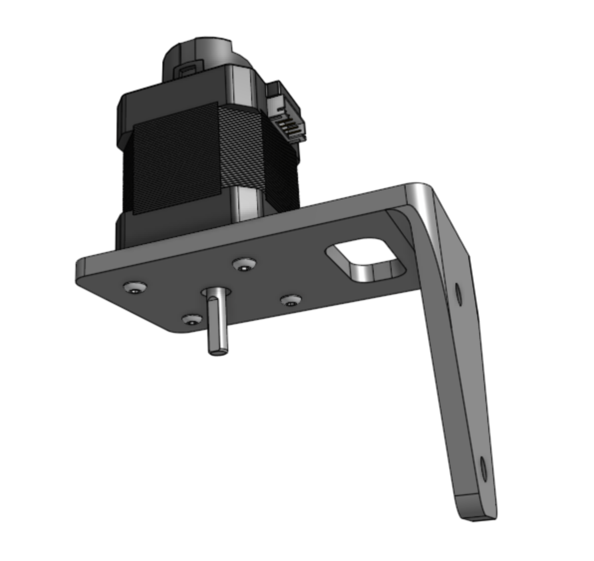z-axis motor mount with motor z-axis motor mount with motor