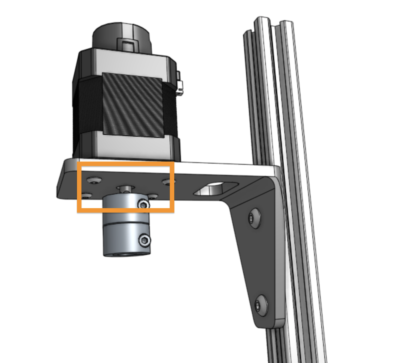 z-axis motor with coupling z-axis motor with coupling