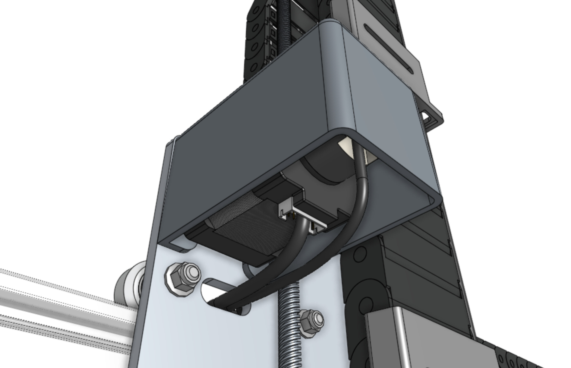 Connect the y-axis motor and encoder cables Connect the y-axis motor and encoder cables