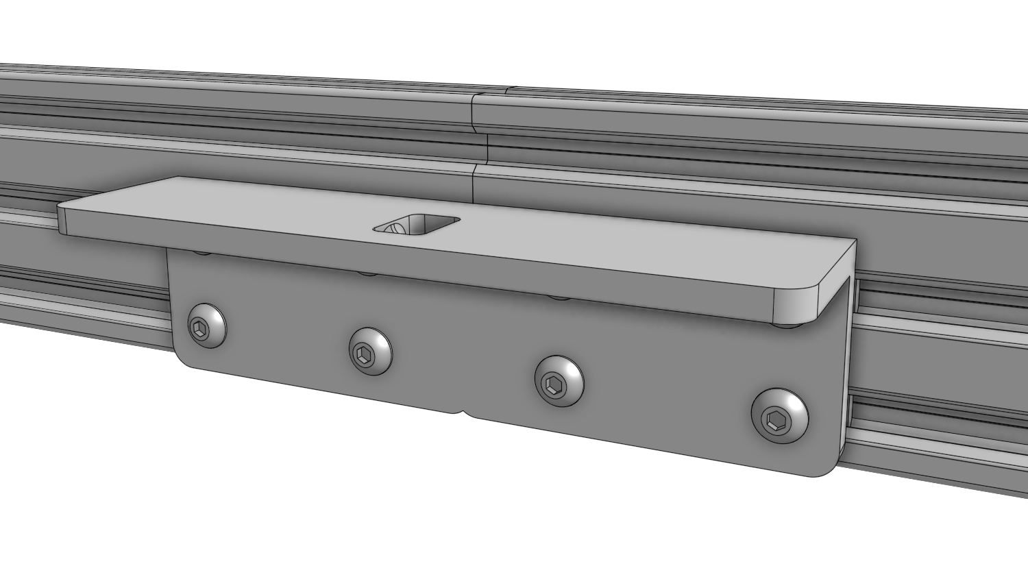 Attach the gantry joining bracket Attach the gantry joining bracket