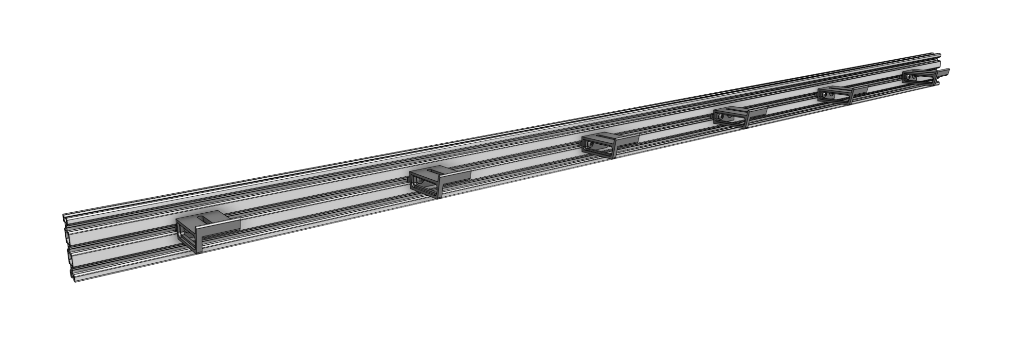 Cable carrier supports on a Genesis gantry Cable carrier supports on a Genesis gantry