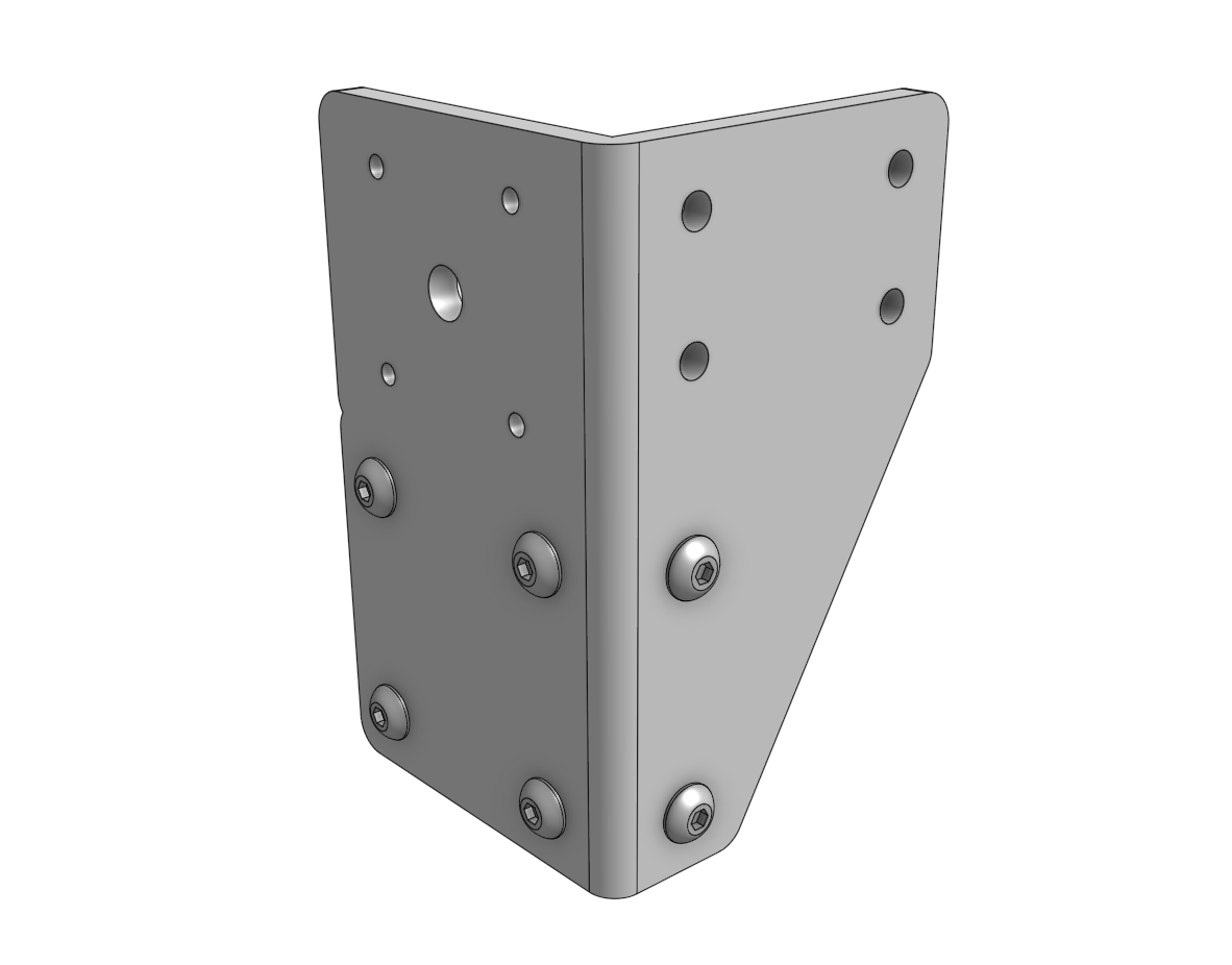 Prepare a corner bracket Prepare a corner bracket