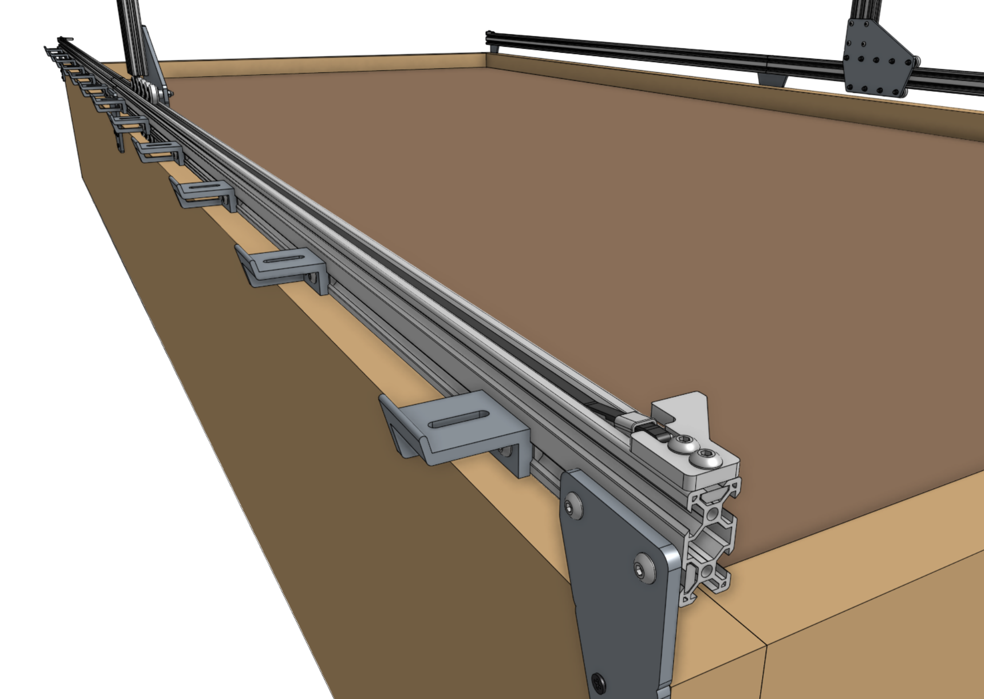 x-axis belt secured x-axis belt secured