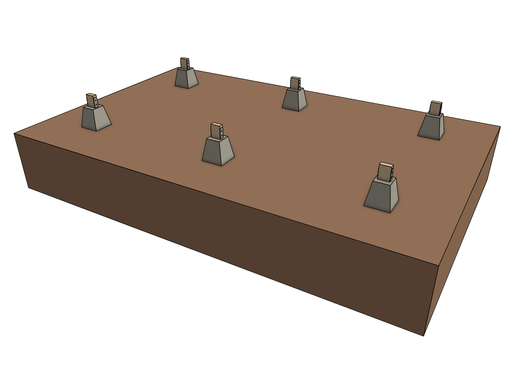 pier block supports for FarmBot Genesis pier block supports for FarmBot Genesis