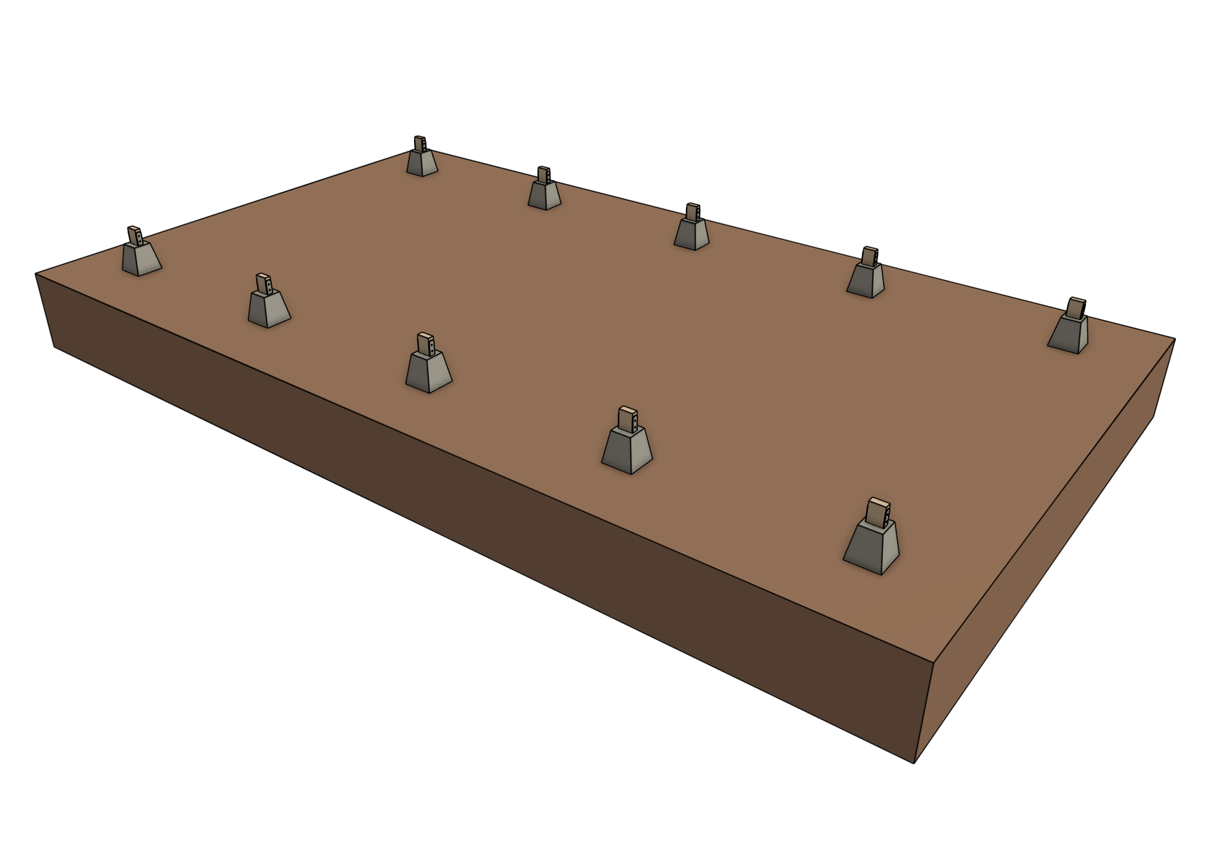 pier block supports for FarmBot Genesis XL pier block supports for FarmBot Genesis XL