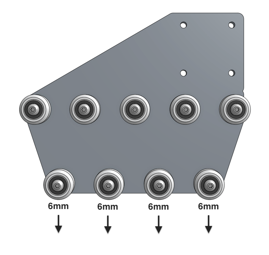 gantry wheel plate eccentric spacers loosest gantry wheel plate eccentric spacers loosest