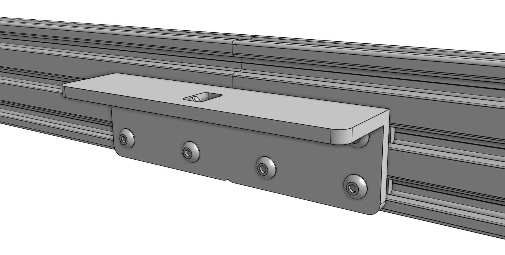 Attach the gantry joining bracket Attach the gantry joining bracket