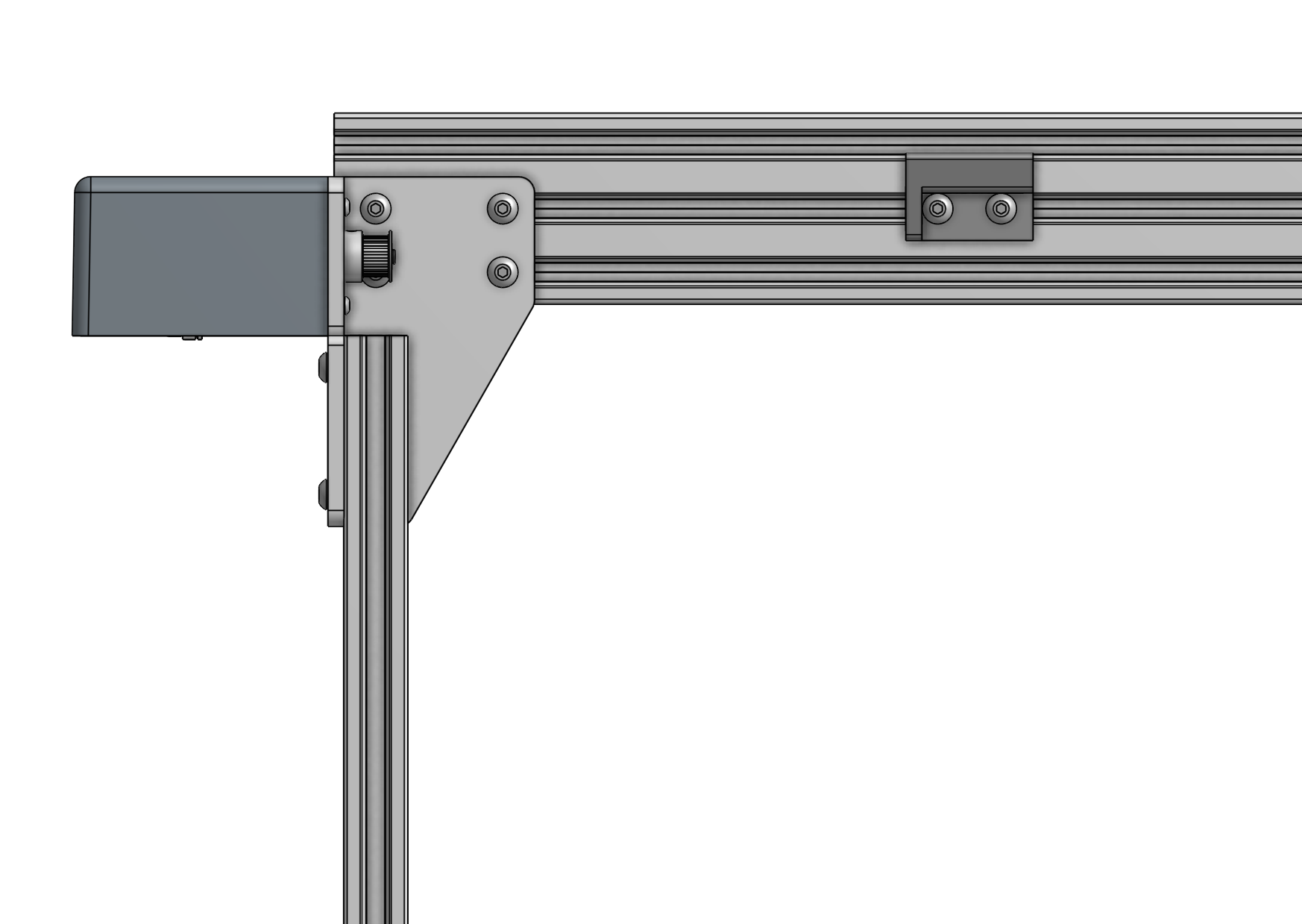 Attach the gantry main beam Attach the gantry main beam
