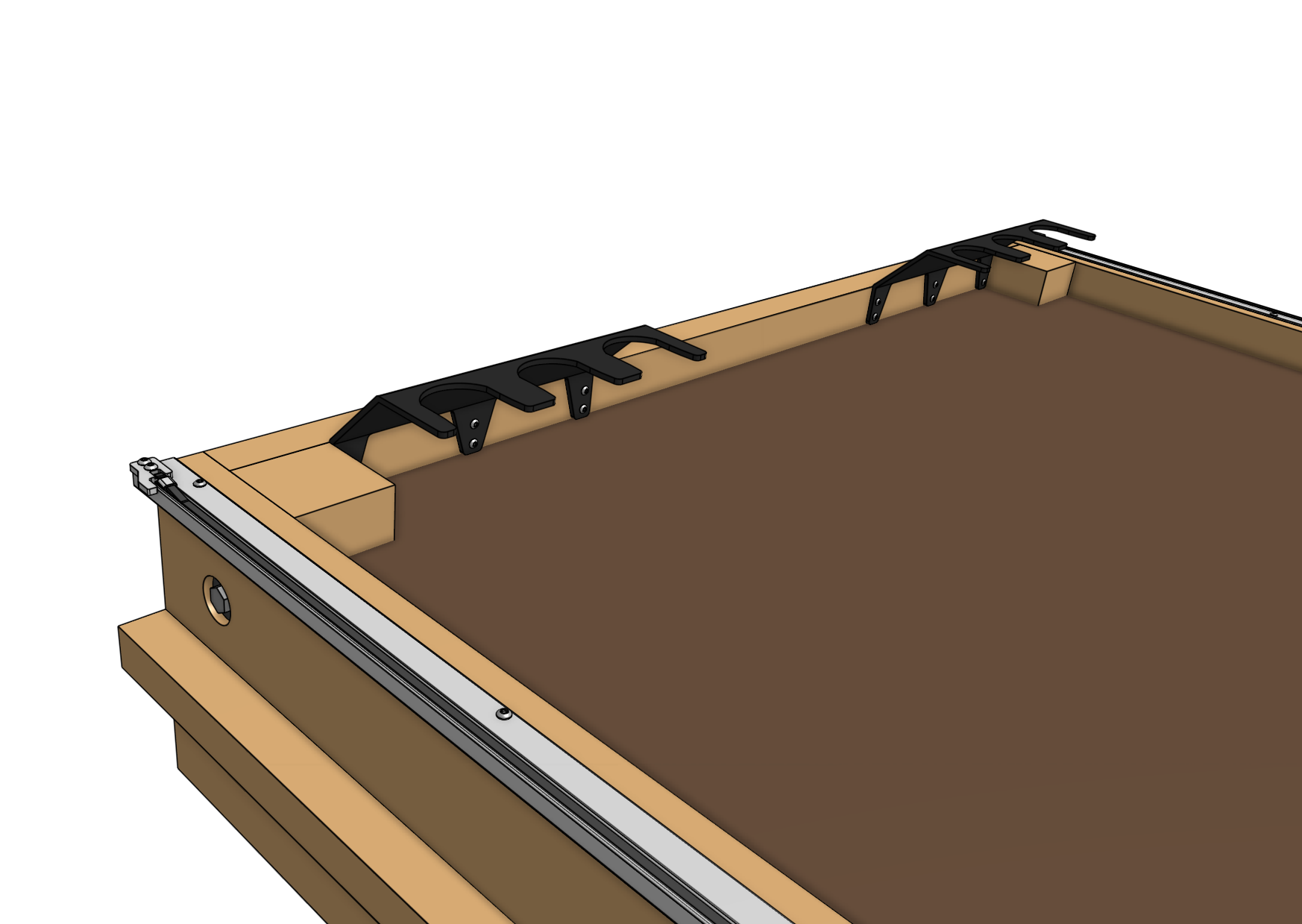 both toolbays mounted to bed both toolbays mounted to bed