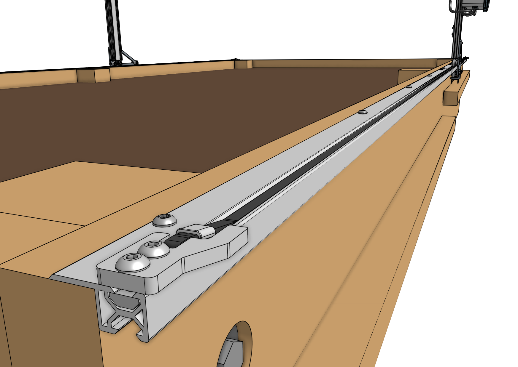x-axis belt both ends secured x-axis belt both ends secured