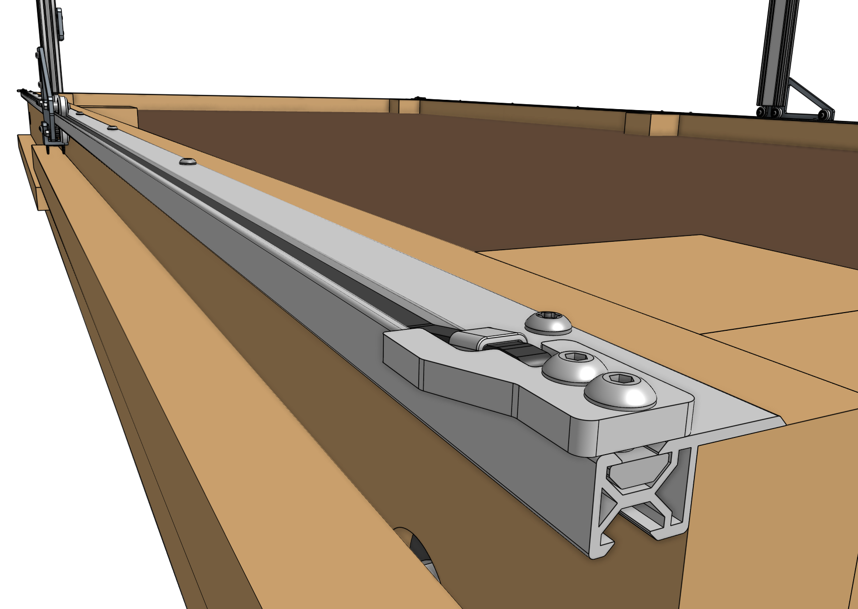 x-axis belt secured x-axis belt secured