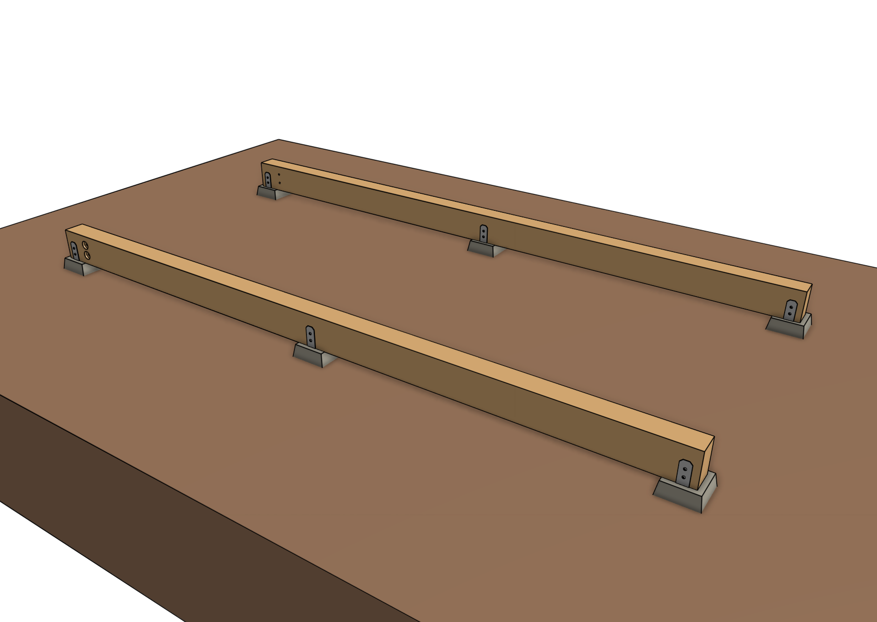 attach track support for FarmBot Genesis attach track support for FarmBot Genesis
