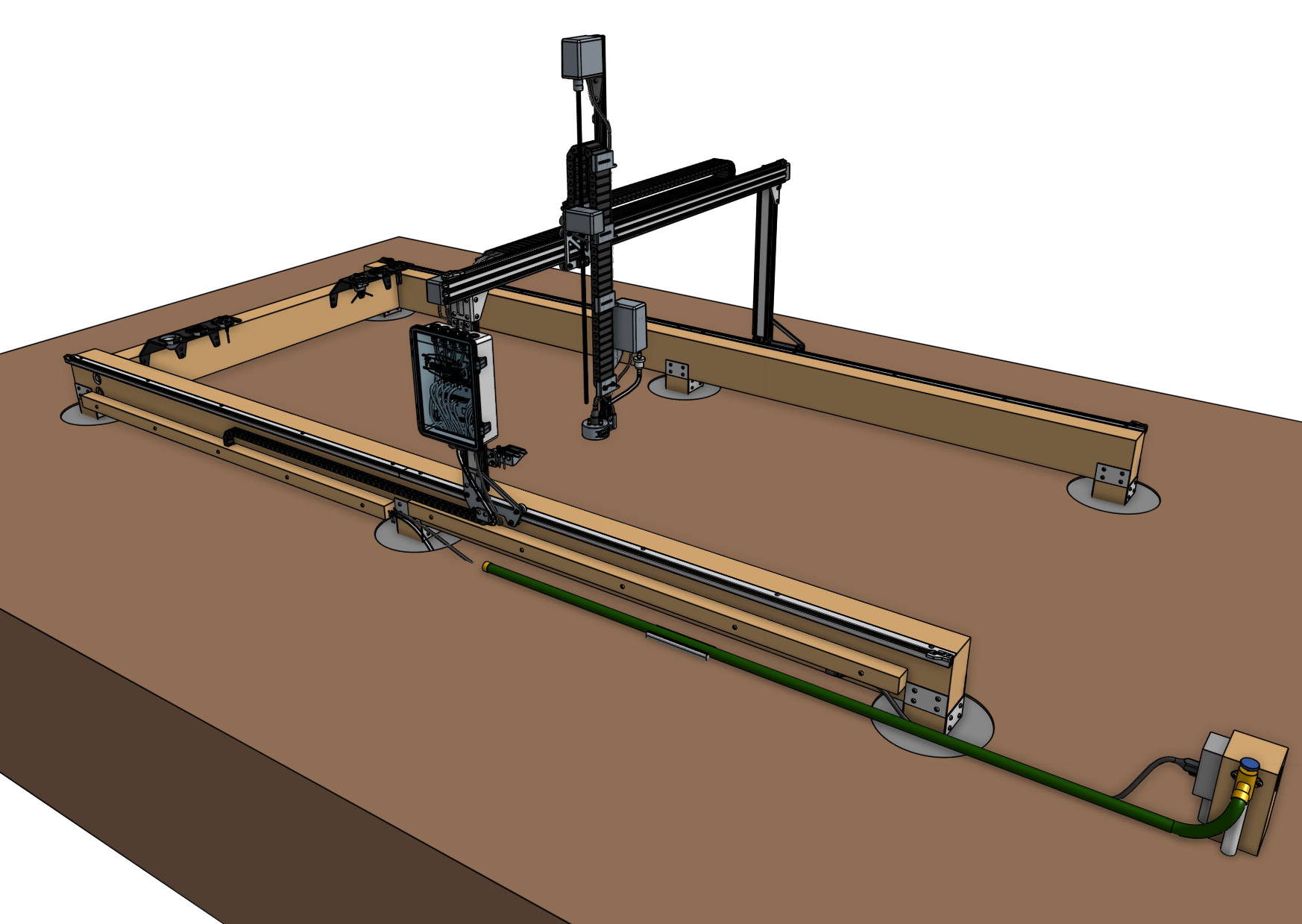 wood posts for FarmBot Genesis wood posts for FarmBot Genesis