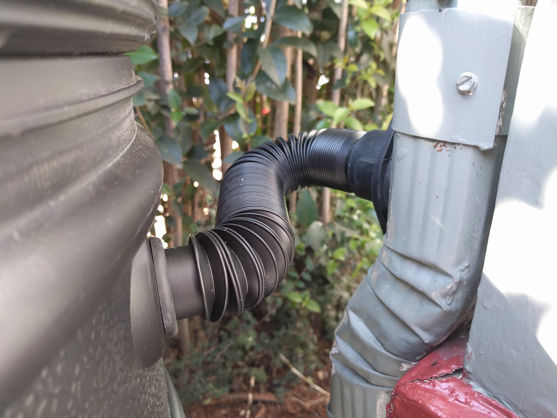 barrel downspout connection barrel downspout connection