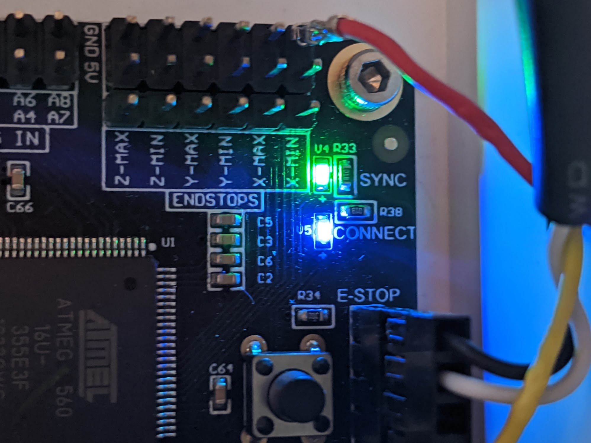 LEDs on Farmduino express board LEDs on Farmduino express board