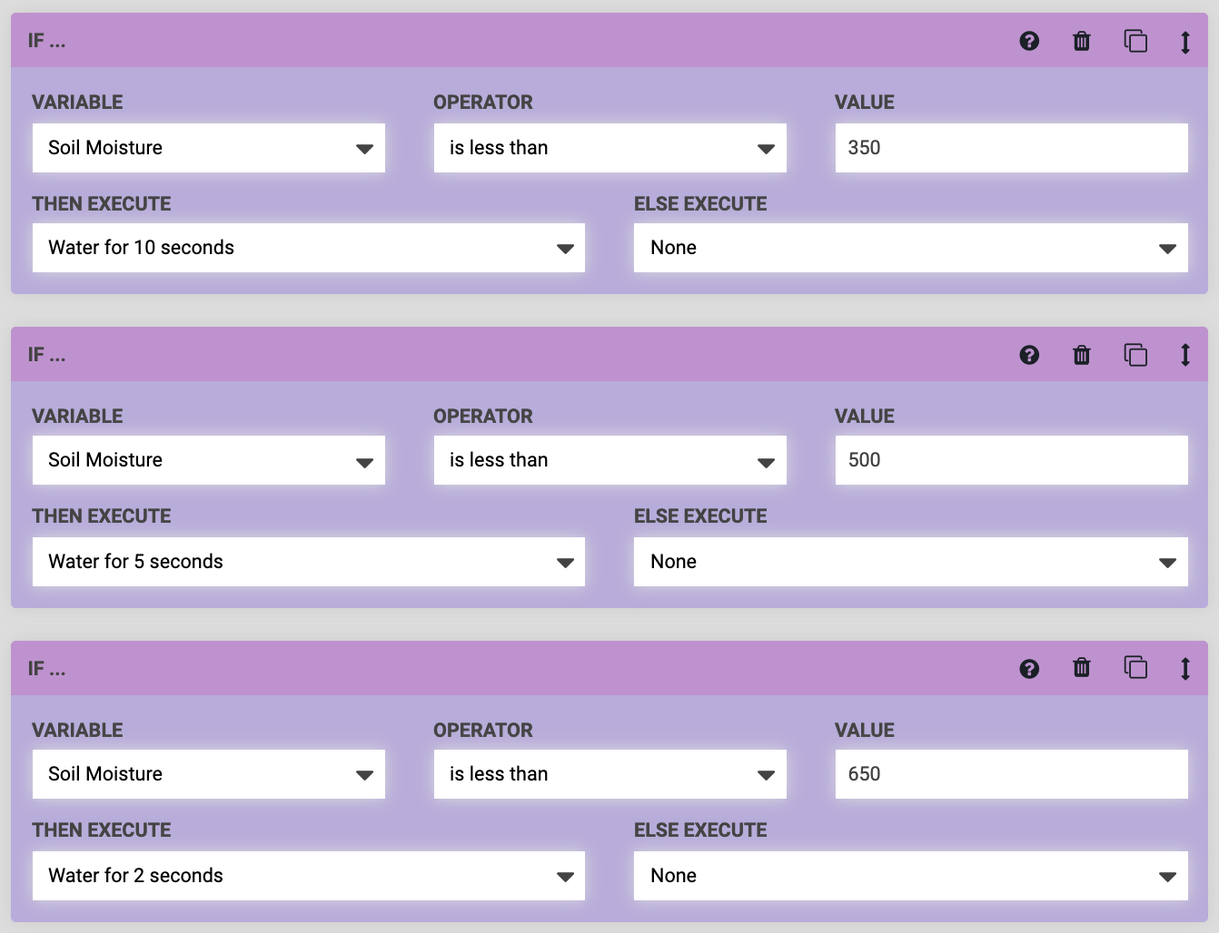 more watering amount decisions more watering amount decisions