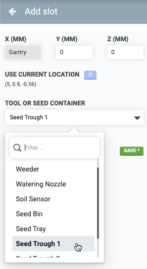 add a tool to a slot add a tool to a slot