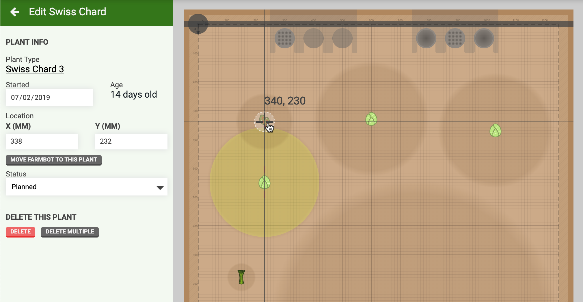 edit plant location
