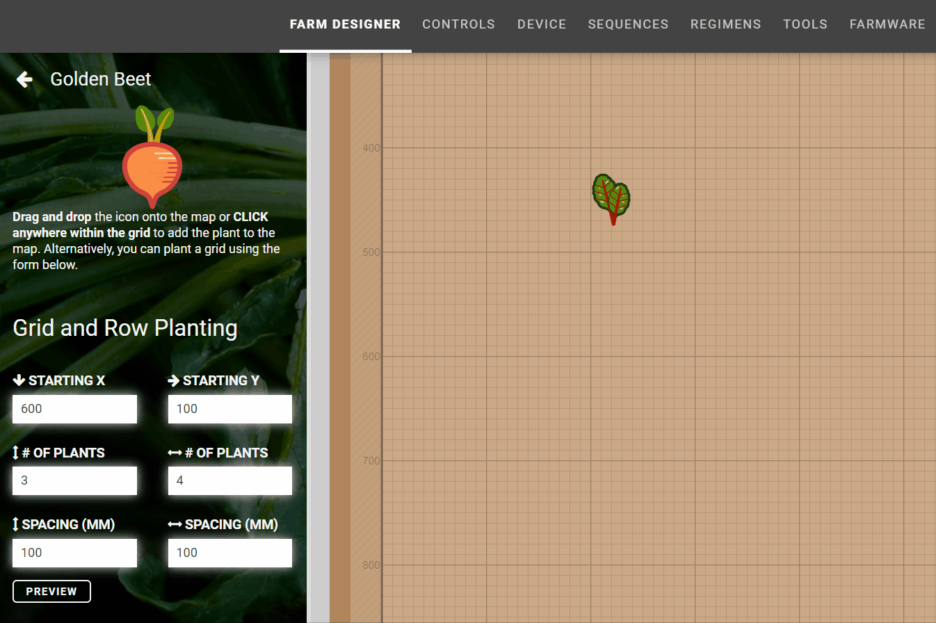 grid planting