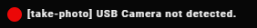 usb camera not detected log message usb camera not detected log message