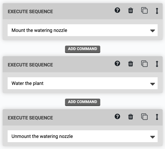execute sequence steps execute sequence steps