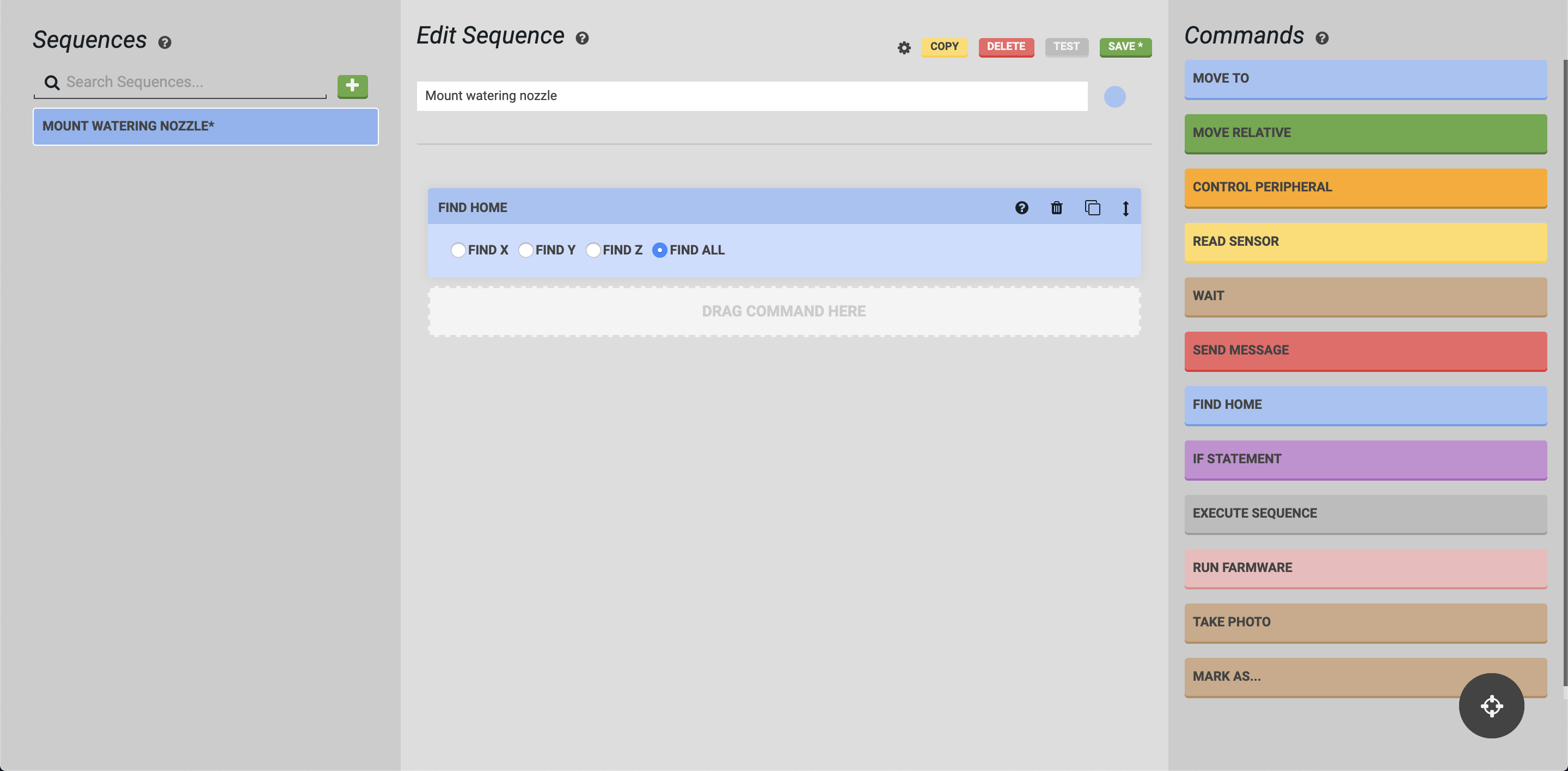 mount nozzle sequence find home mount nozzle sequence find home