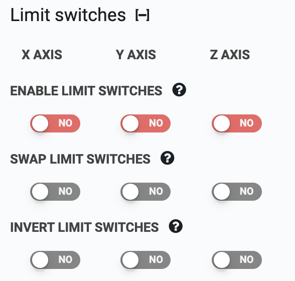 limit switch settings limit switch settings