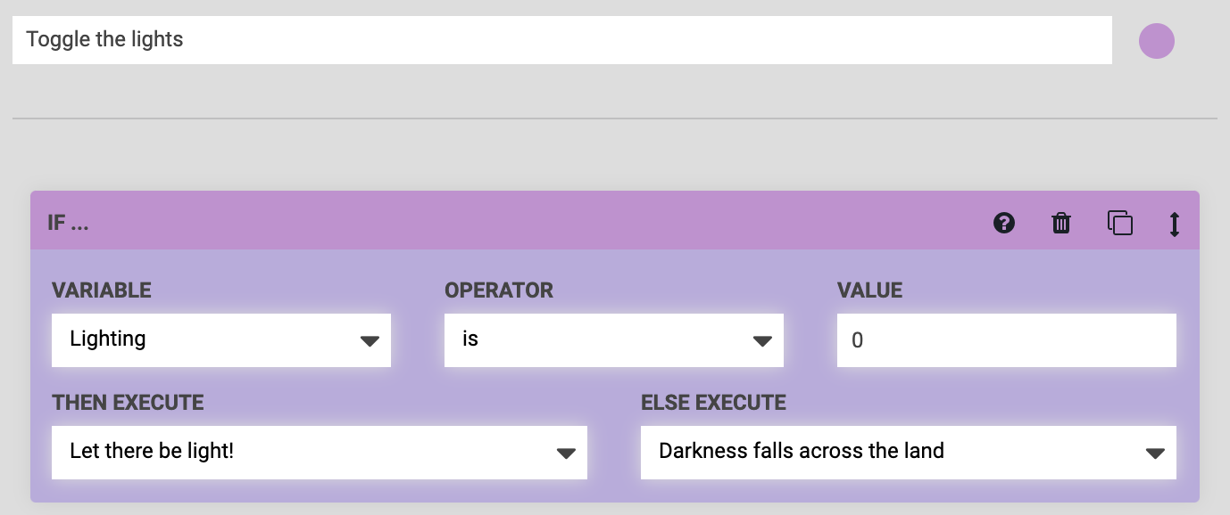 toggle lights sequence toggle lights sequence