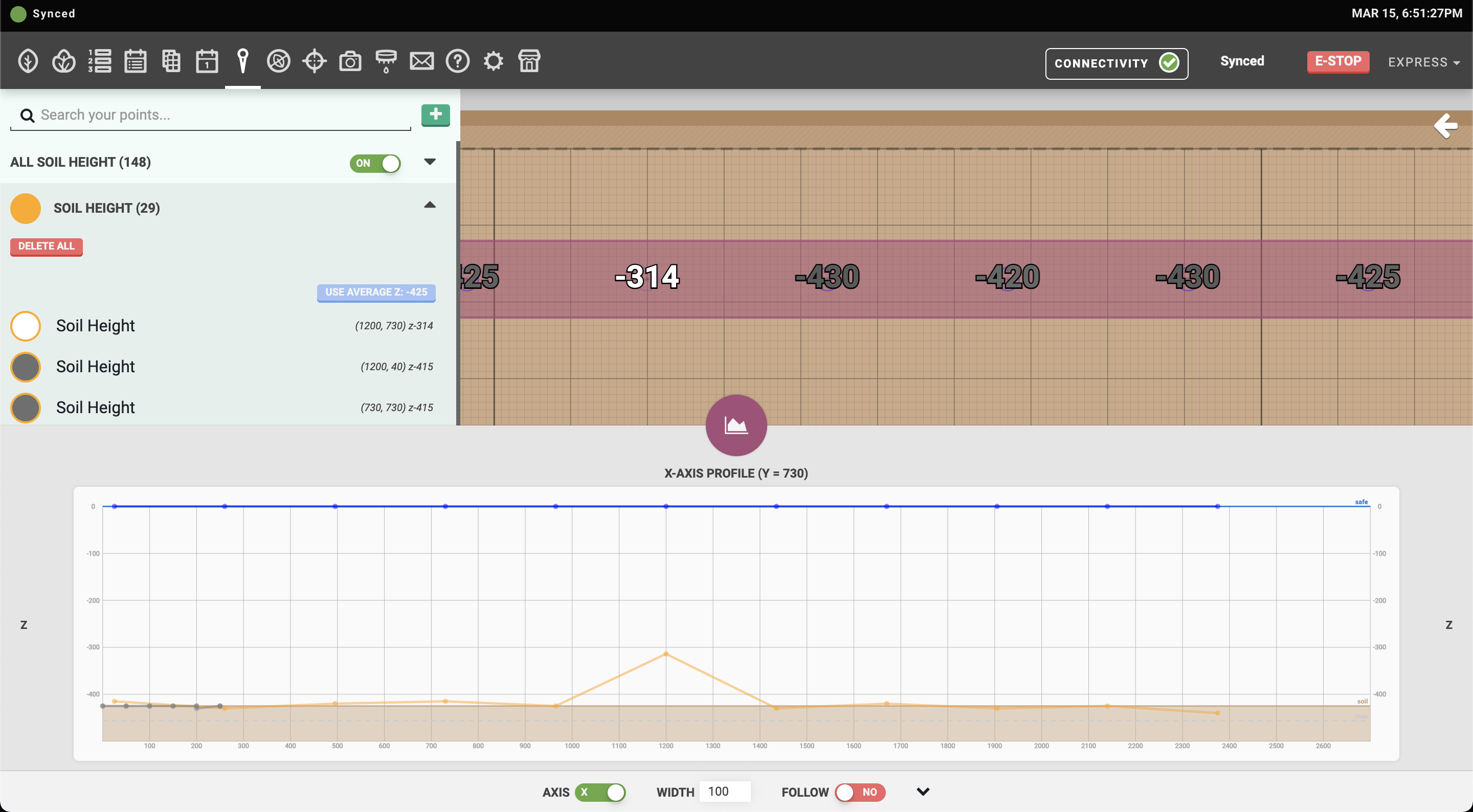 soil height outlier in profile viewer soil height outlier in profile viewer