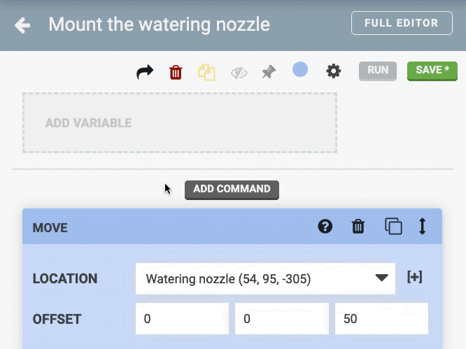 add variable add variable