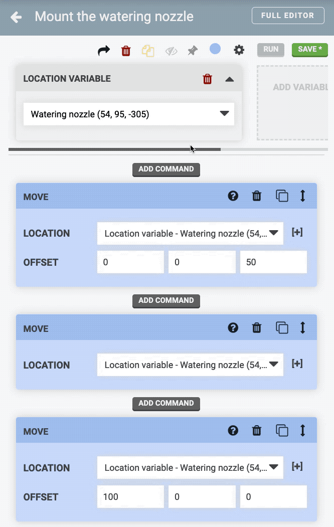 changing the location variable value changing the location variable value