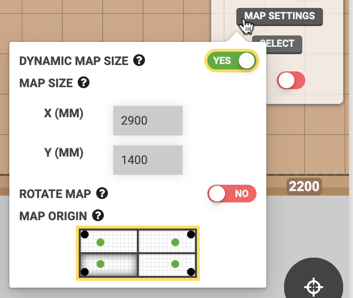 map settings map settings