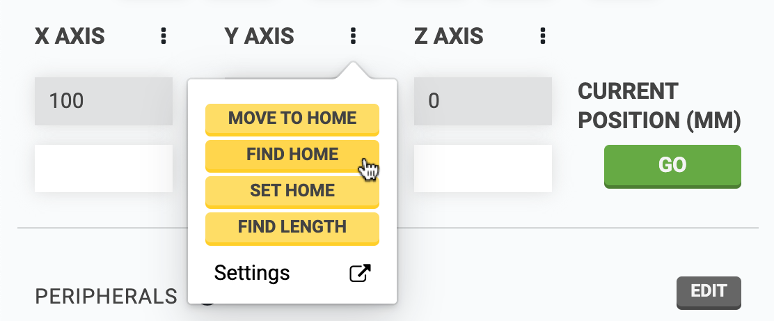 other axis controls other axis controls