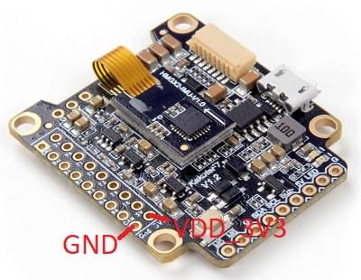 Kakute F7上的SWD引脚：GND和VDD_3V3
