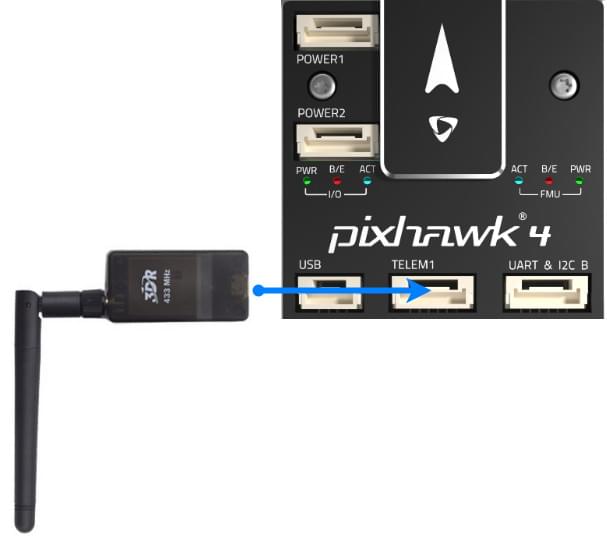 Pixhawk 4/遥测电台