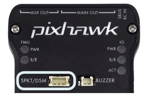 Pixhawk - Spektrum 接收器的无线电端口