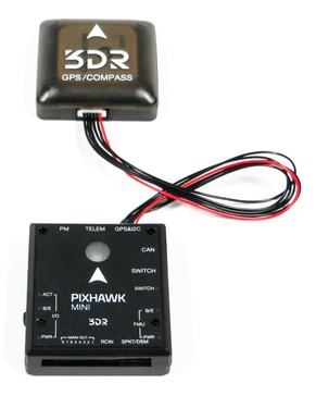 将指南针/GPS连接到Pixhawk Mini